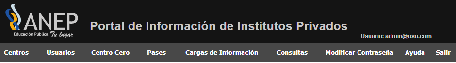 Administrador del centro