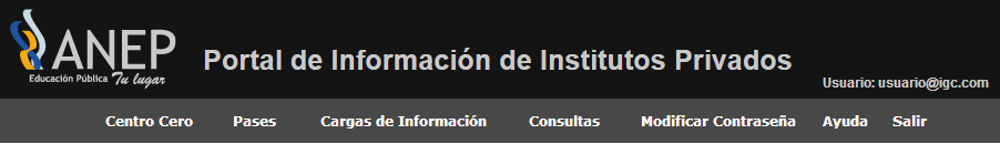Usuario del centro